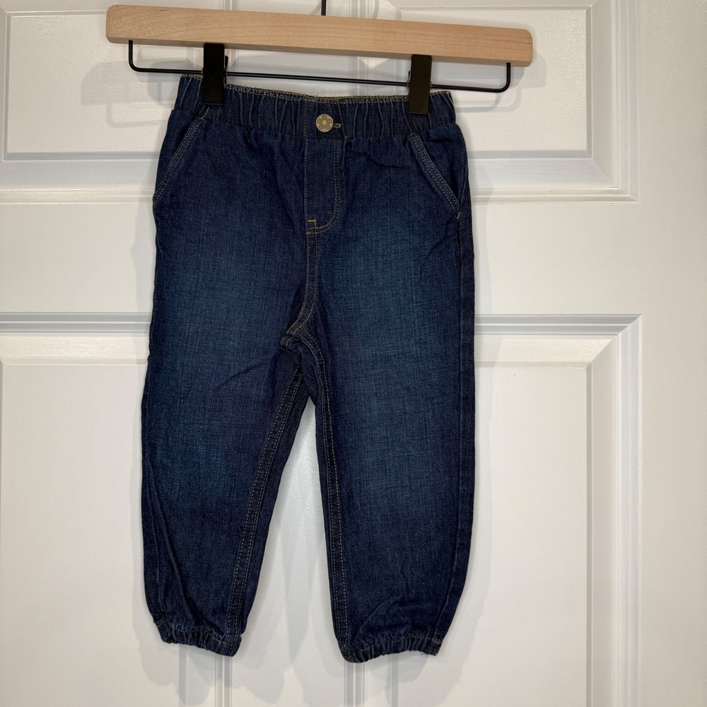 Garanimals Baby Toddler Girls Denim Jogger Pants Elastic Waist Size 24M Jeans